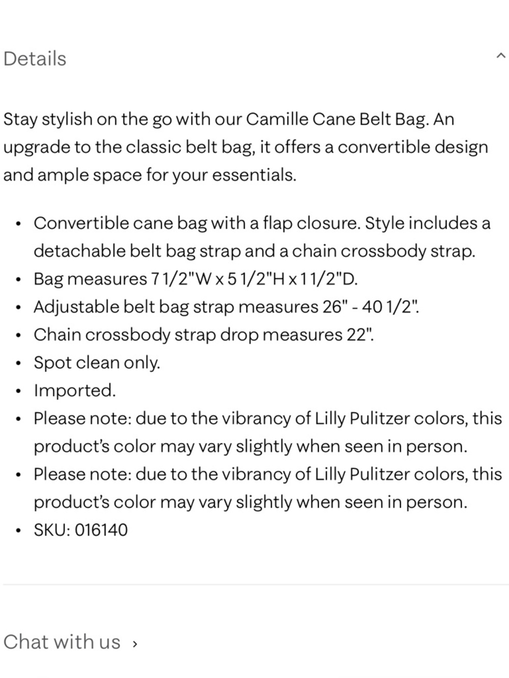 Lilly Pulitzer White & Tan Camille Cane Belt & Crossbody Bag - Picture 7 of 11